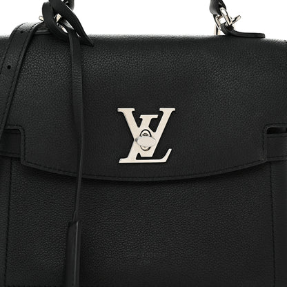 Louis Vuitton Calfskin Lockme Ever BB Black 8 of 12