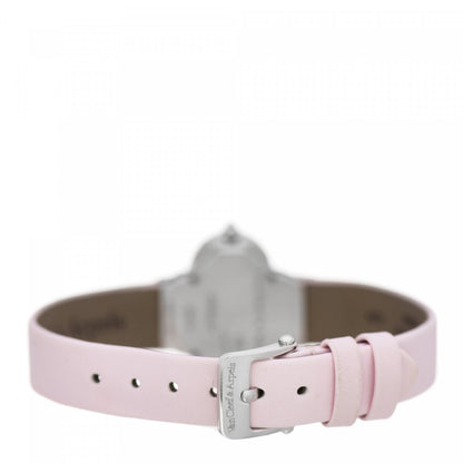 Van Cleef & Arpels 18K White Gold Satin Mother of Pearl 26mm Alhambra Quartz Watch Pink 3 of 5