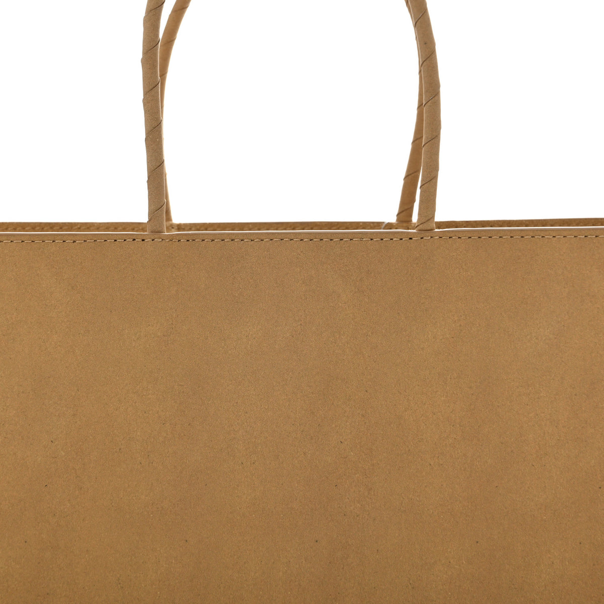 Calfskin Brown Bag Tote Kraft