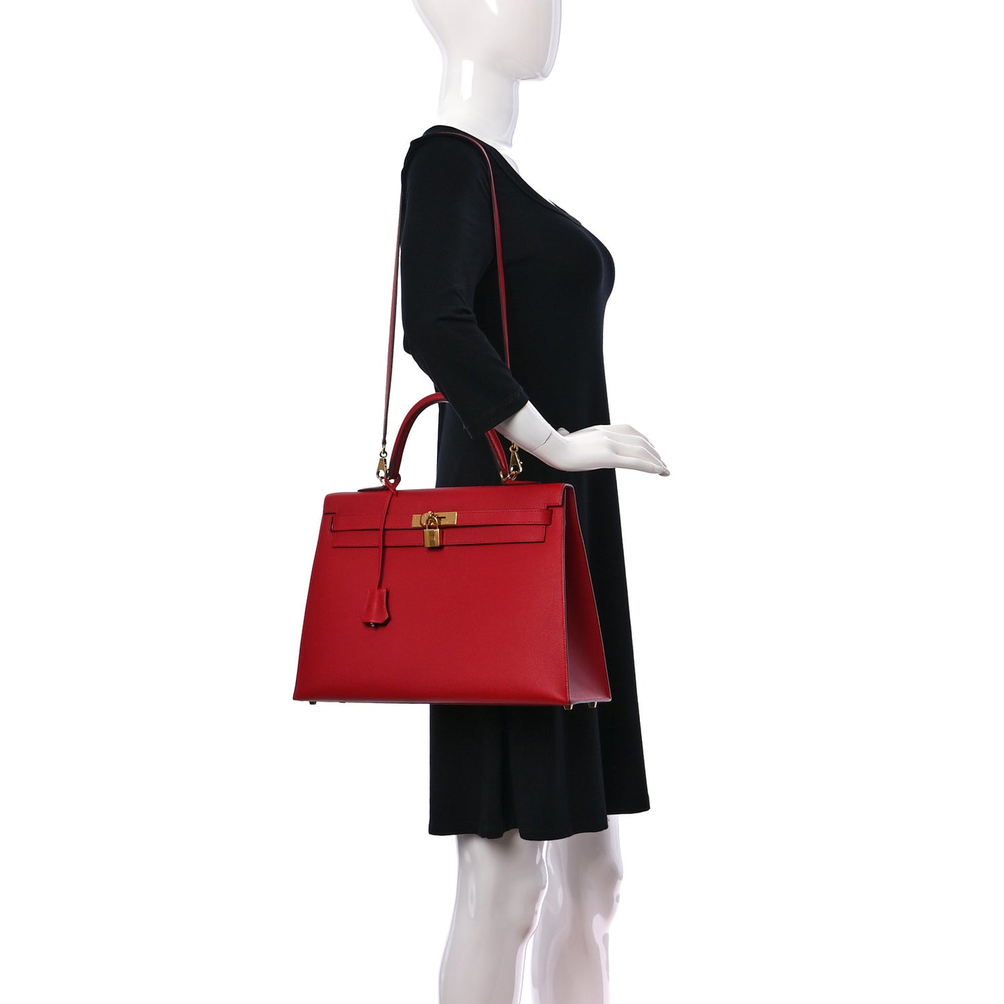 Epsom Kelly Sellier 35 Rouge Casaque