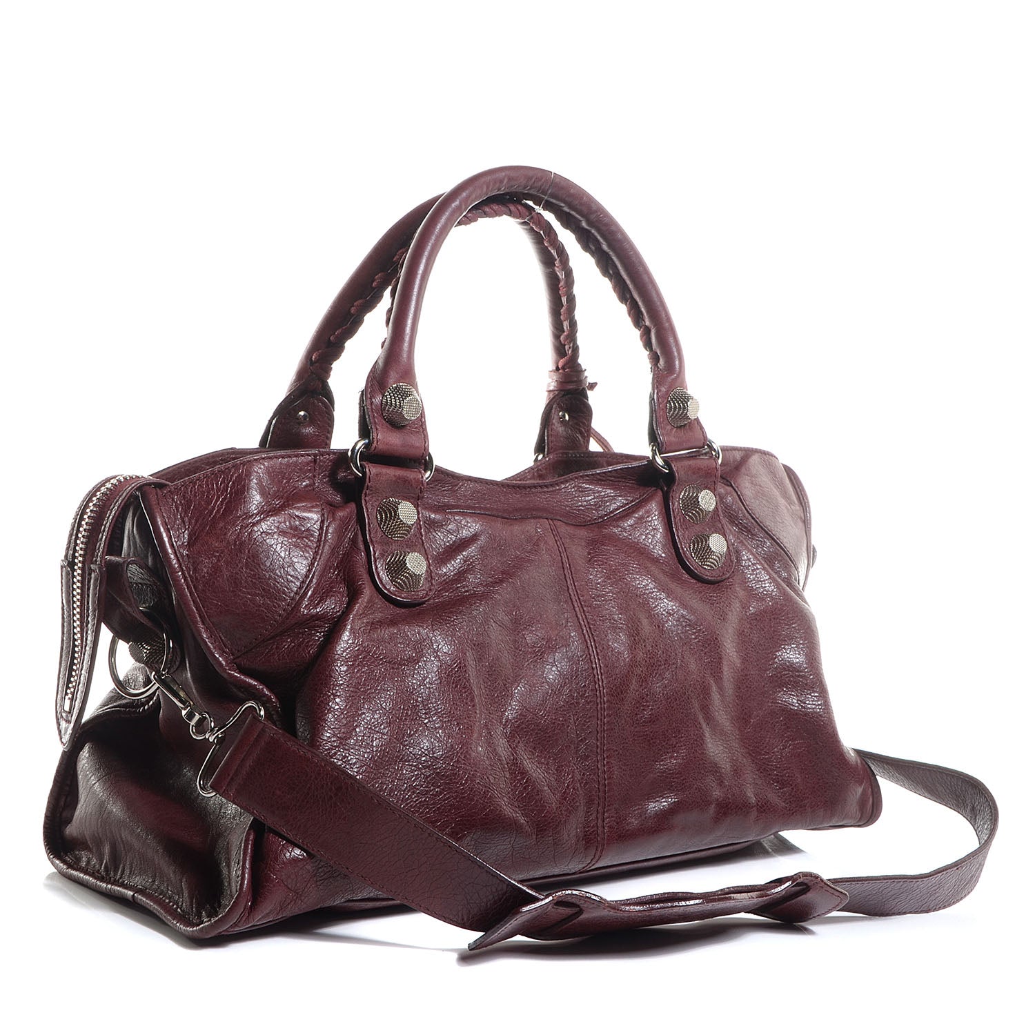 Balenciaga Agneau Giant 21 Silver Hardware Part Time Black Cherry 3 of 11