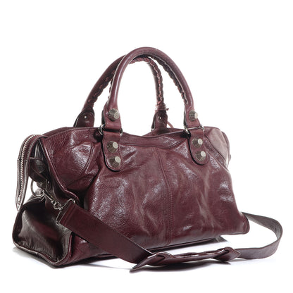 Balenciaga Agneau Giant 21 Silver Hardware Part Time Black Cherry 3 of 11