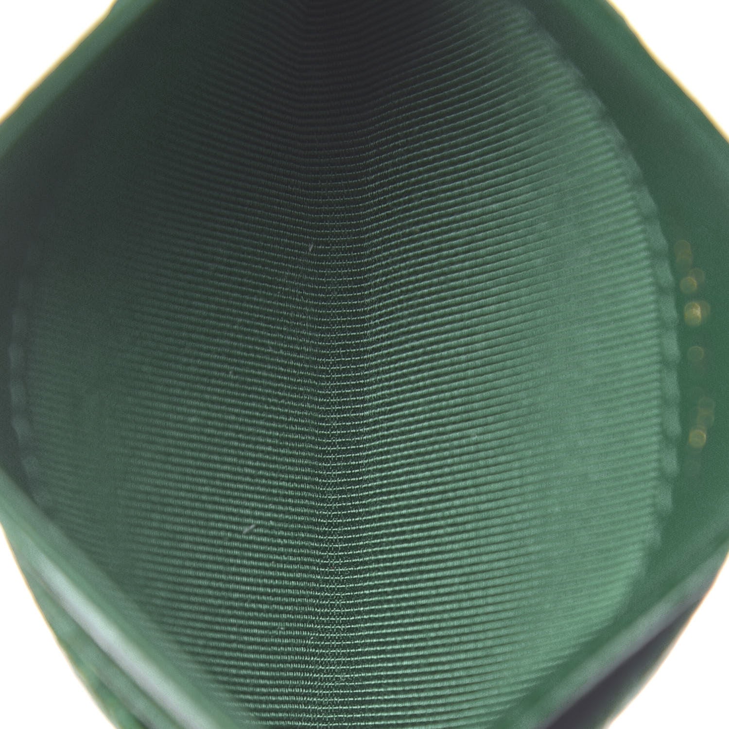 Chanel Metallic Caviar Quilted Card Holder Green 5 of 9