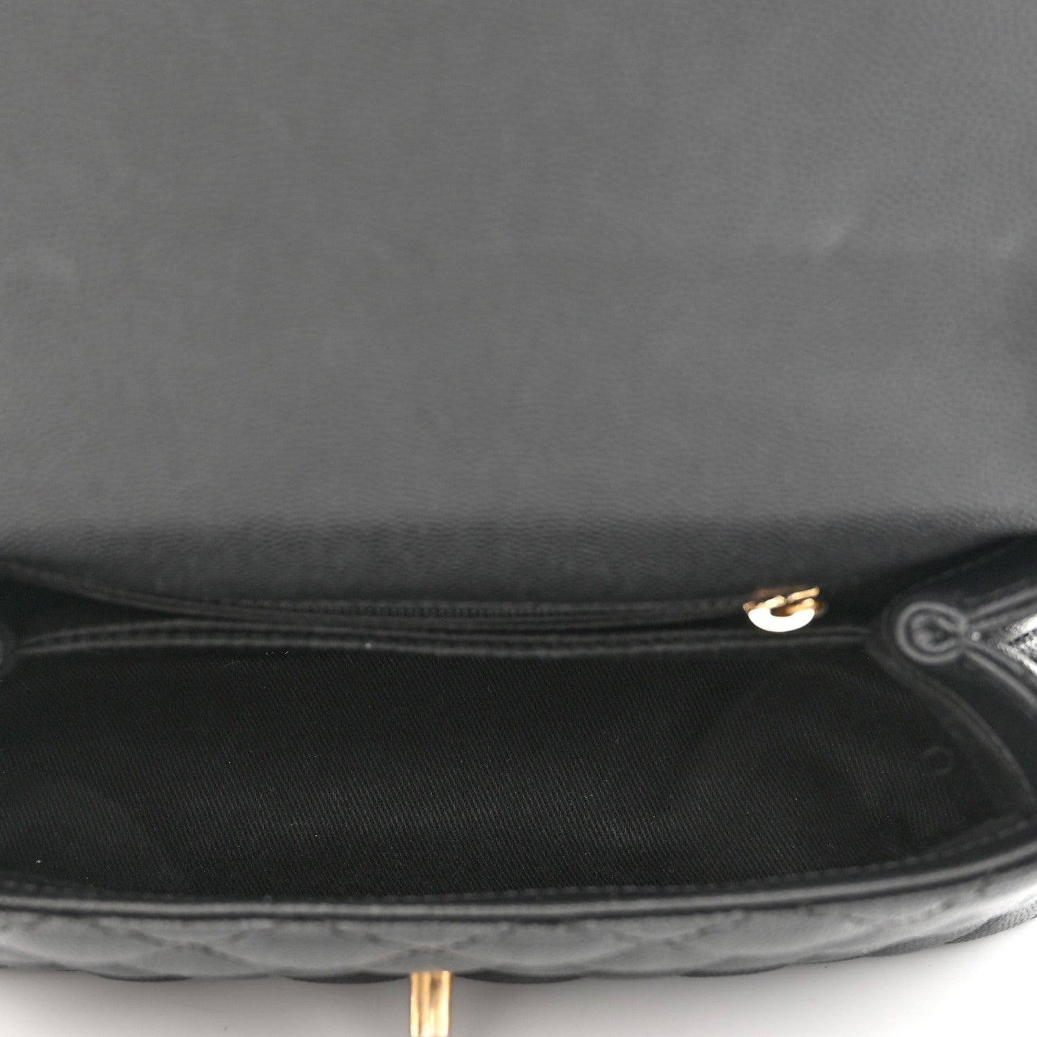 Chanel Caviar Lizard Embossed Quilted Mini Coco Handle Flap Black 5 of 11