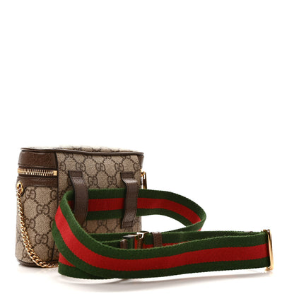 Gucci GG Supreme Monogram Web Ophidia Belt Bag 110 44 Dark Brown 3 of 10