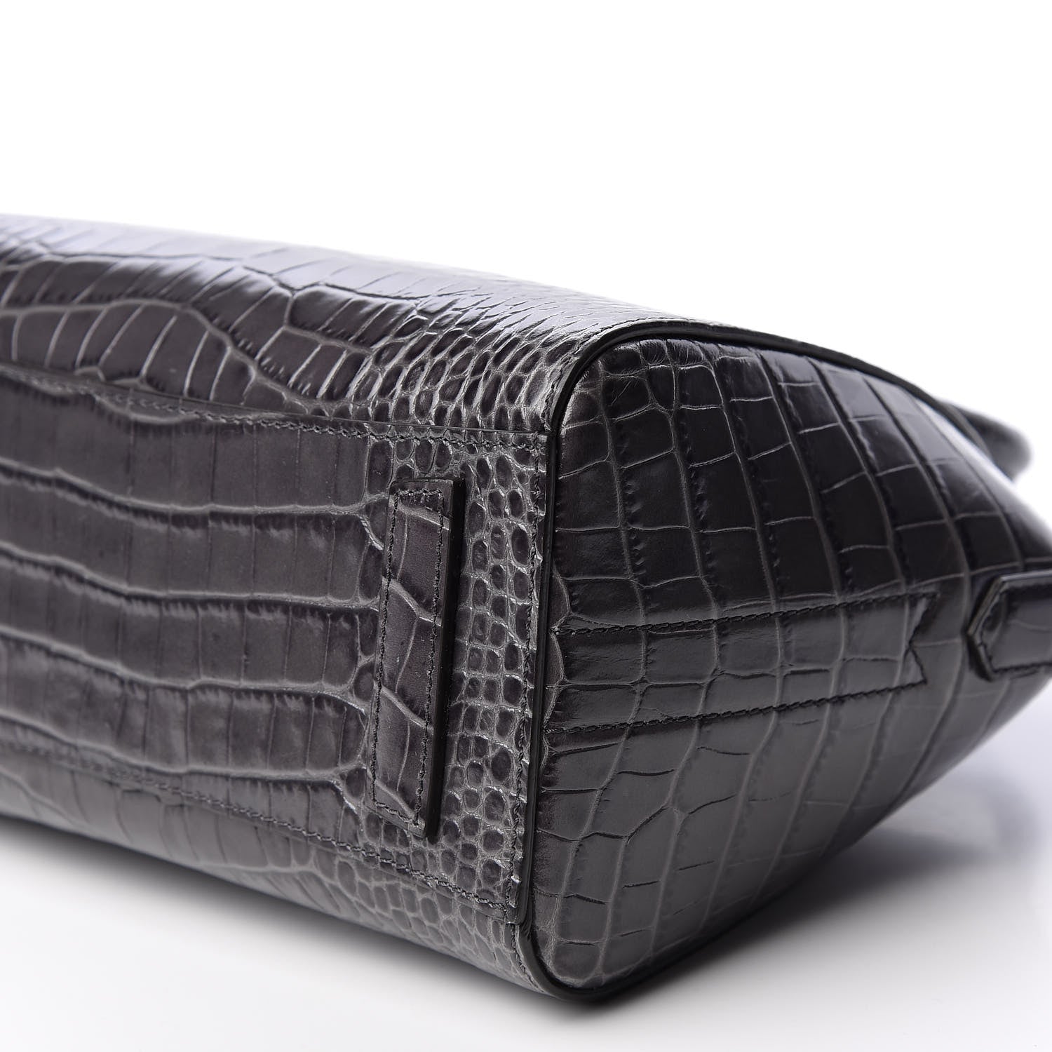 Givenchy Calfskin Crocodile Embossed Mini Antigona Storm Grey 6 of 9