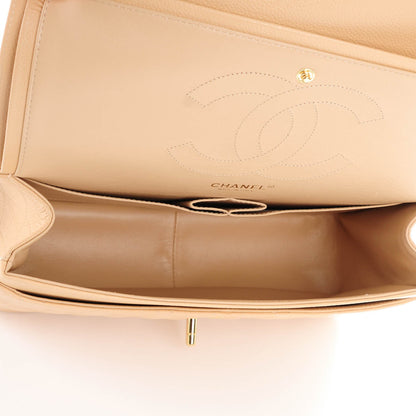 Chanel Caviar Quilted Jumbo Double Flap Beige Clair 5 of 7