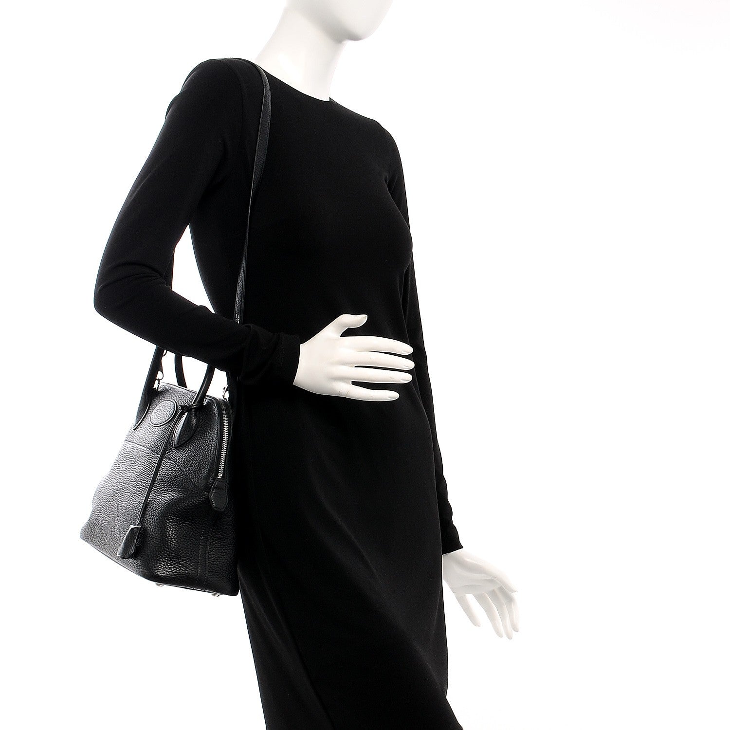 Hermes Taurillon Clemence Bolide 31 Black 3 of 20