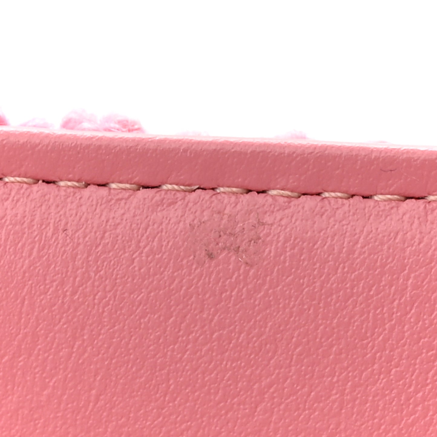 Tweed Quilted Flap Chain Waist Bag Pink