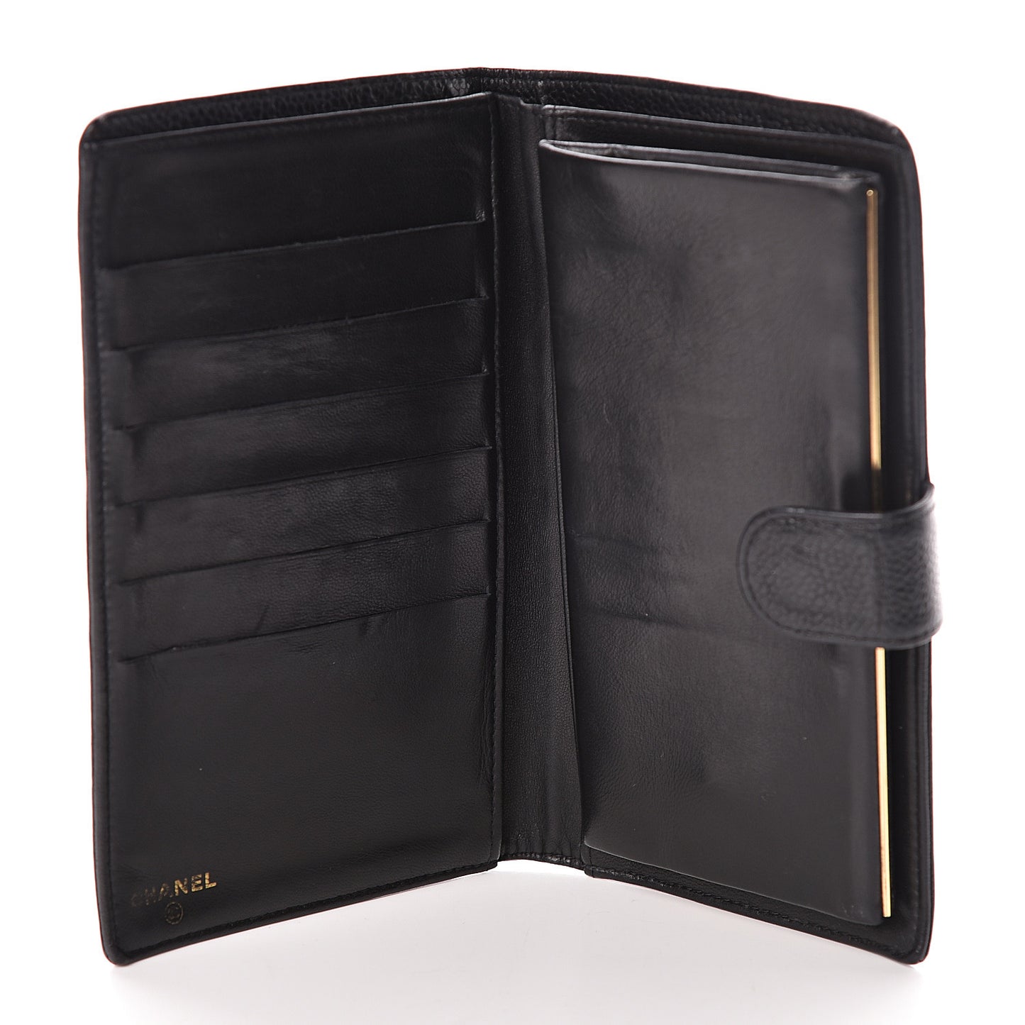 Caviar Timeless CC French Wallet Black