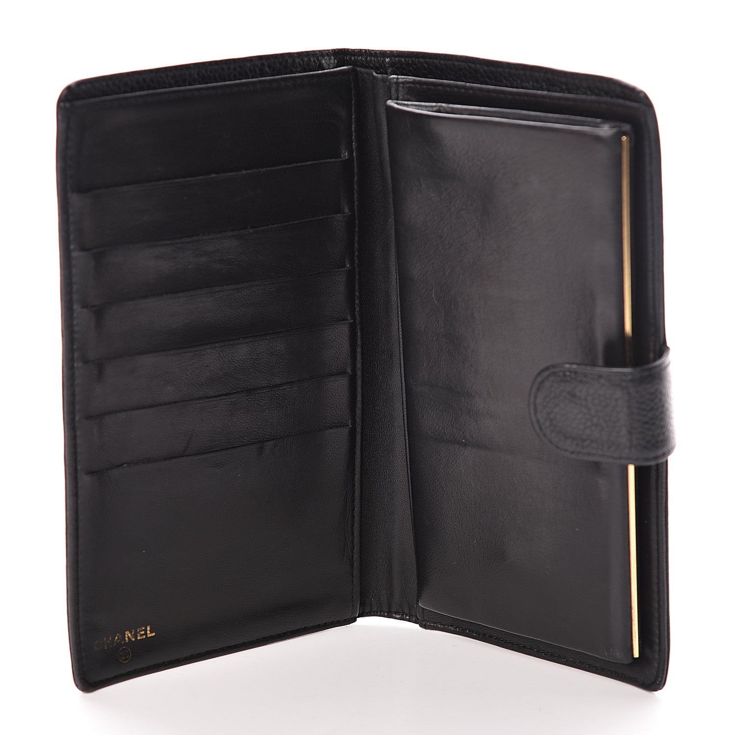 Chanel Caviar Timeless CC French Wallet Black 5 of 8