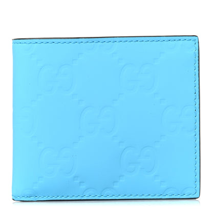 Gucci Rubber Effect GG Embossed Bi-Fold Wallet Bright Splash 1 of 8
