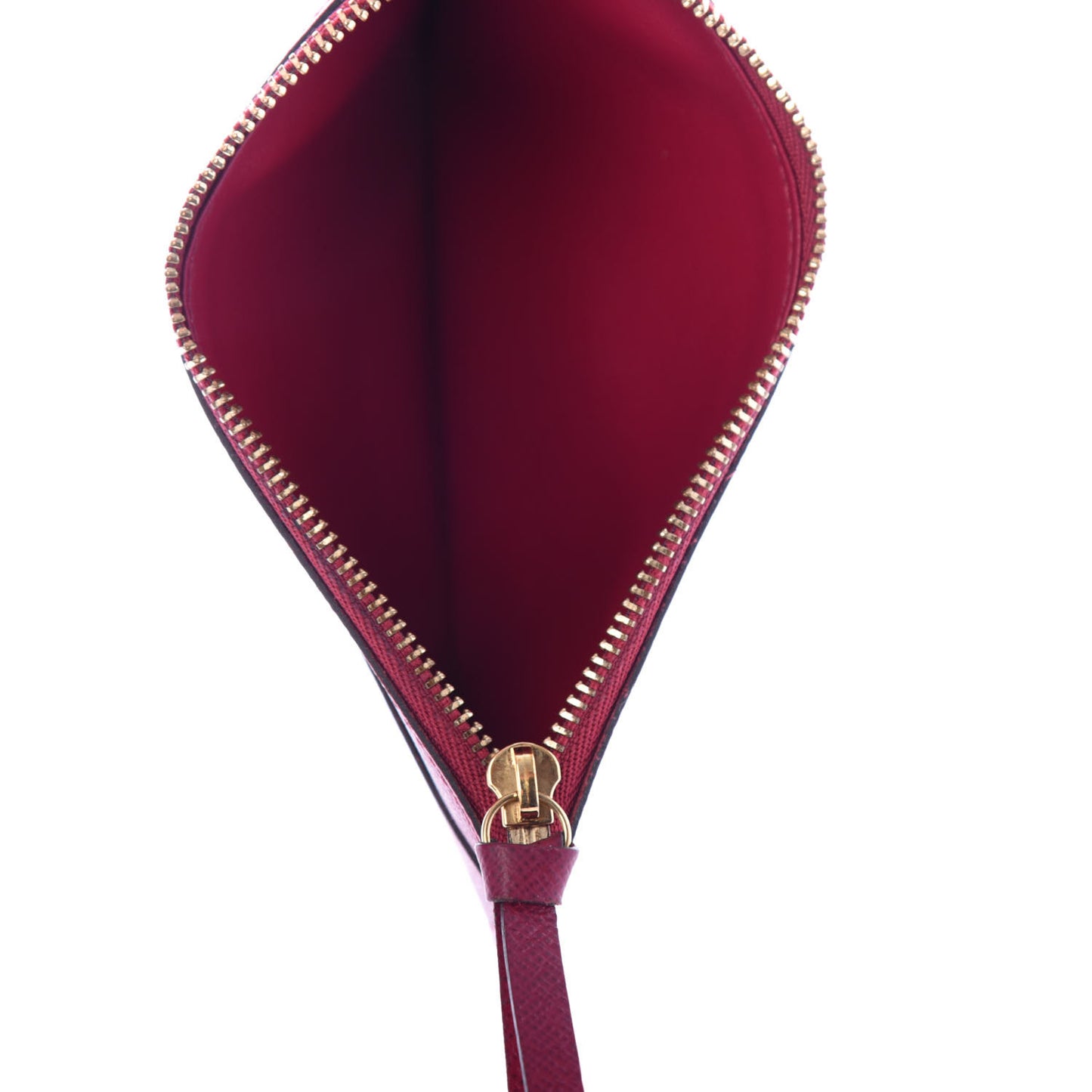 Calfskin Jeanne Wallet Zippered Insert Fuchsia