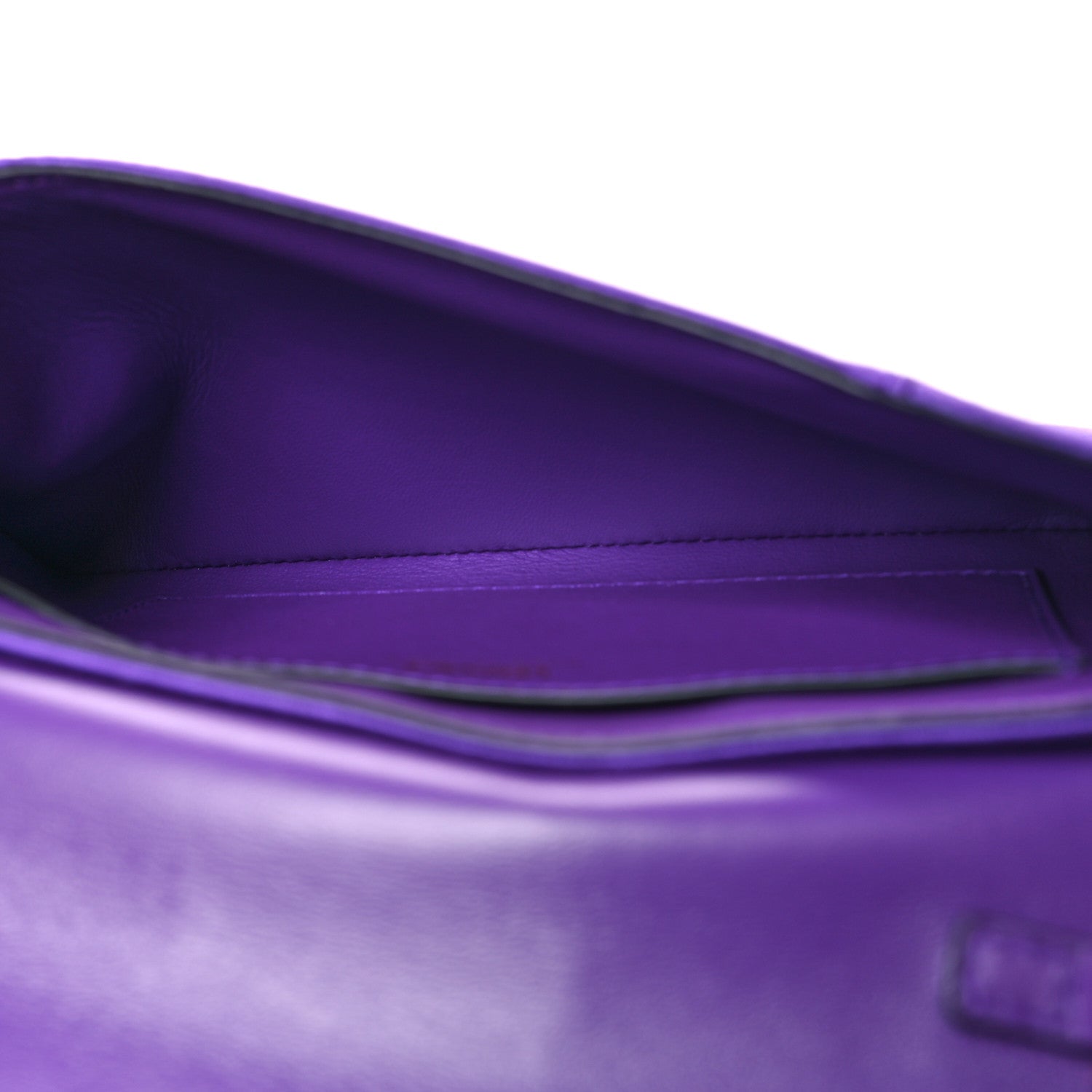 Versace Satin Crystal Embellished La Medusa Pouch On Chain Purple 5 of 9