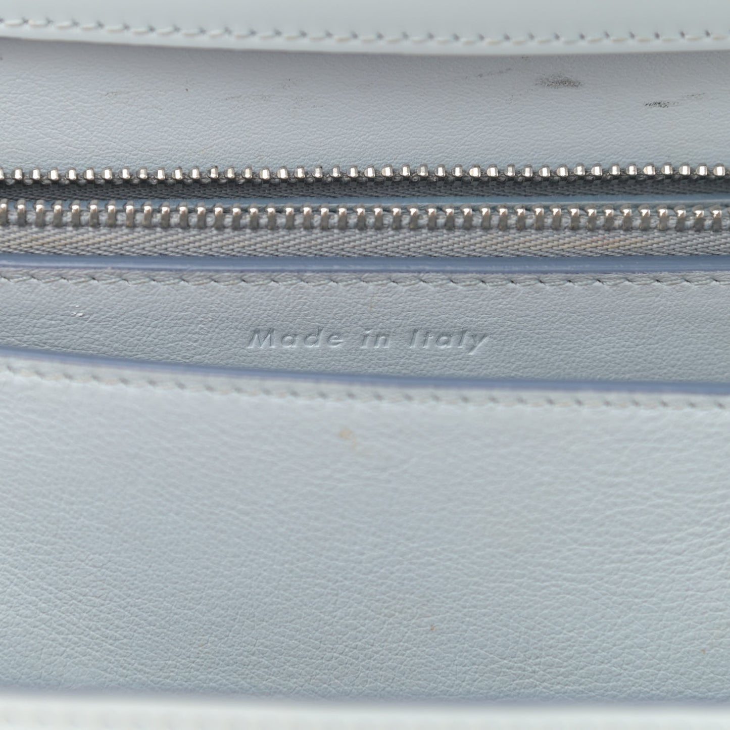 Spazzolato Calfskin Medium Classic Box Flap Bag Glacier