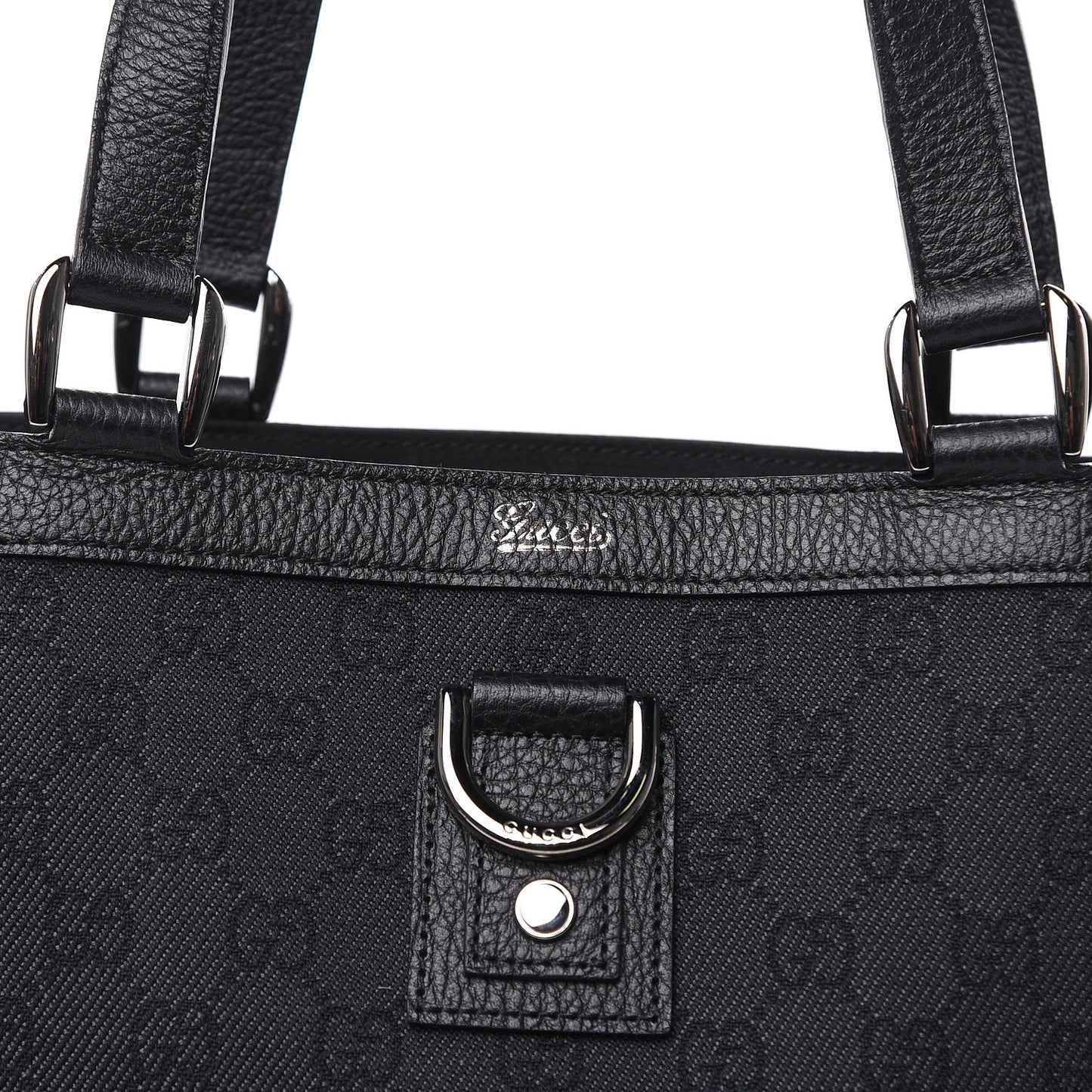 Monogram Large Abbey Tote Black