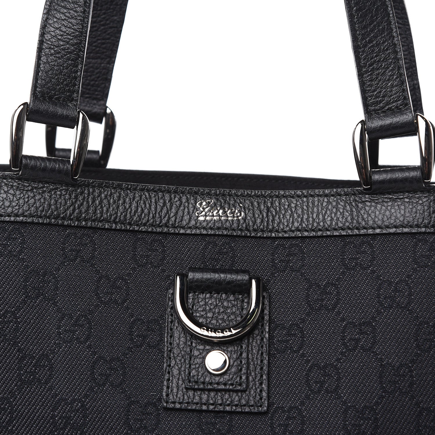 Gucci Monogram Large Abbey Tote Black 10 of 10