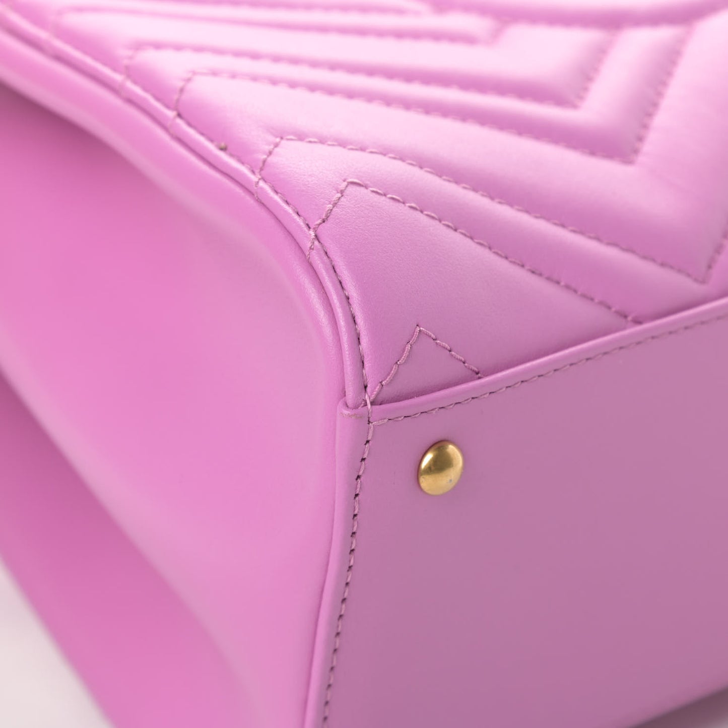 Calfskin Matelasse Small GG Marmont Tote Candy Mousse
