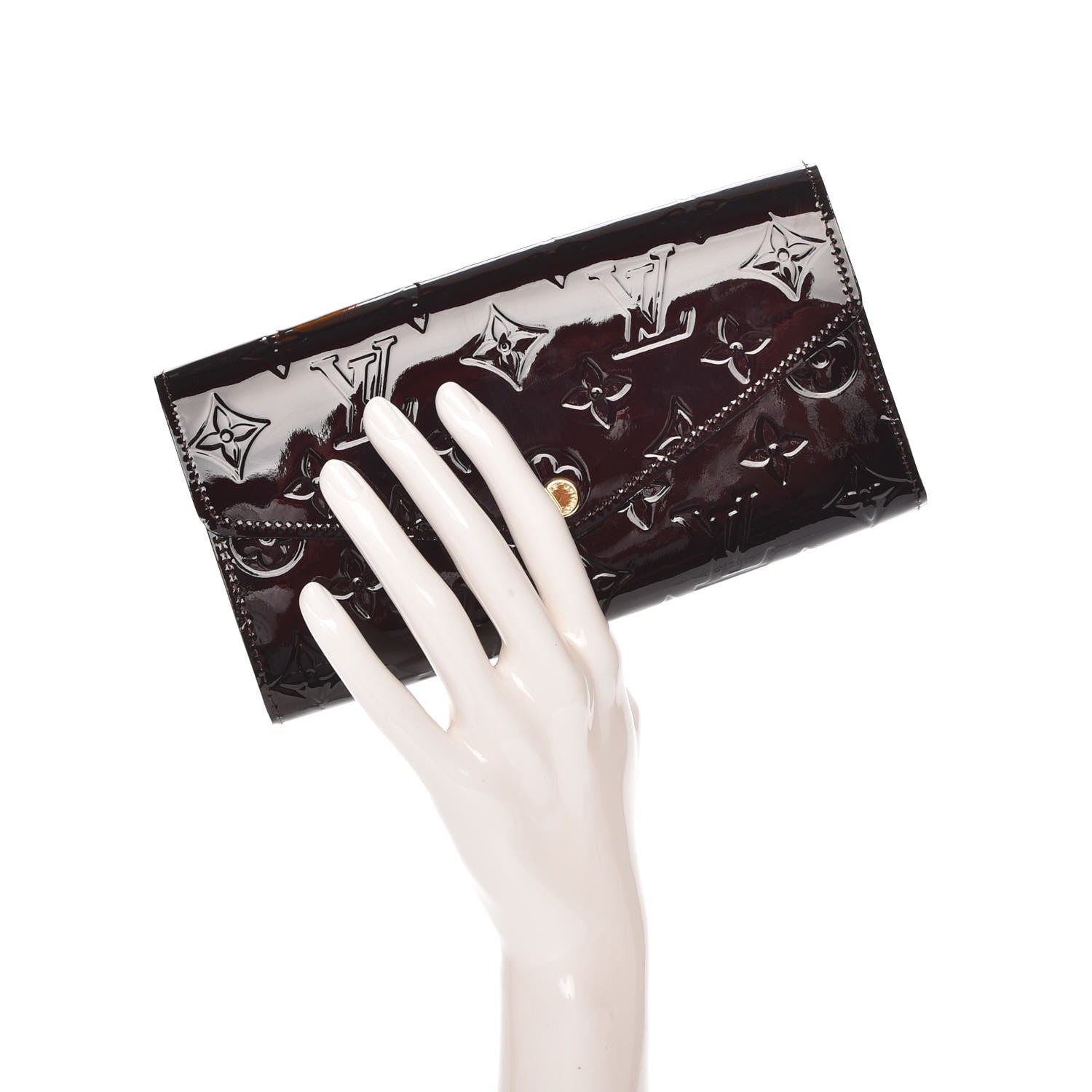Louis Vuitton Vernis Sarah Wallet NM Amarante 2 of 7