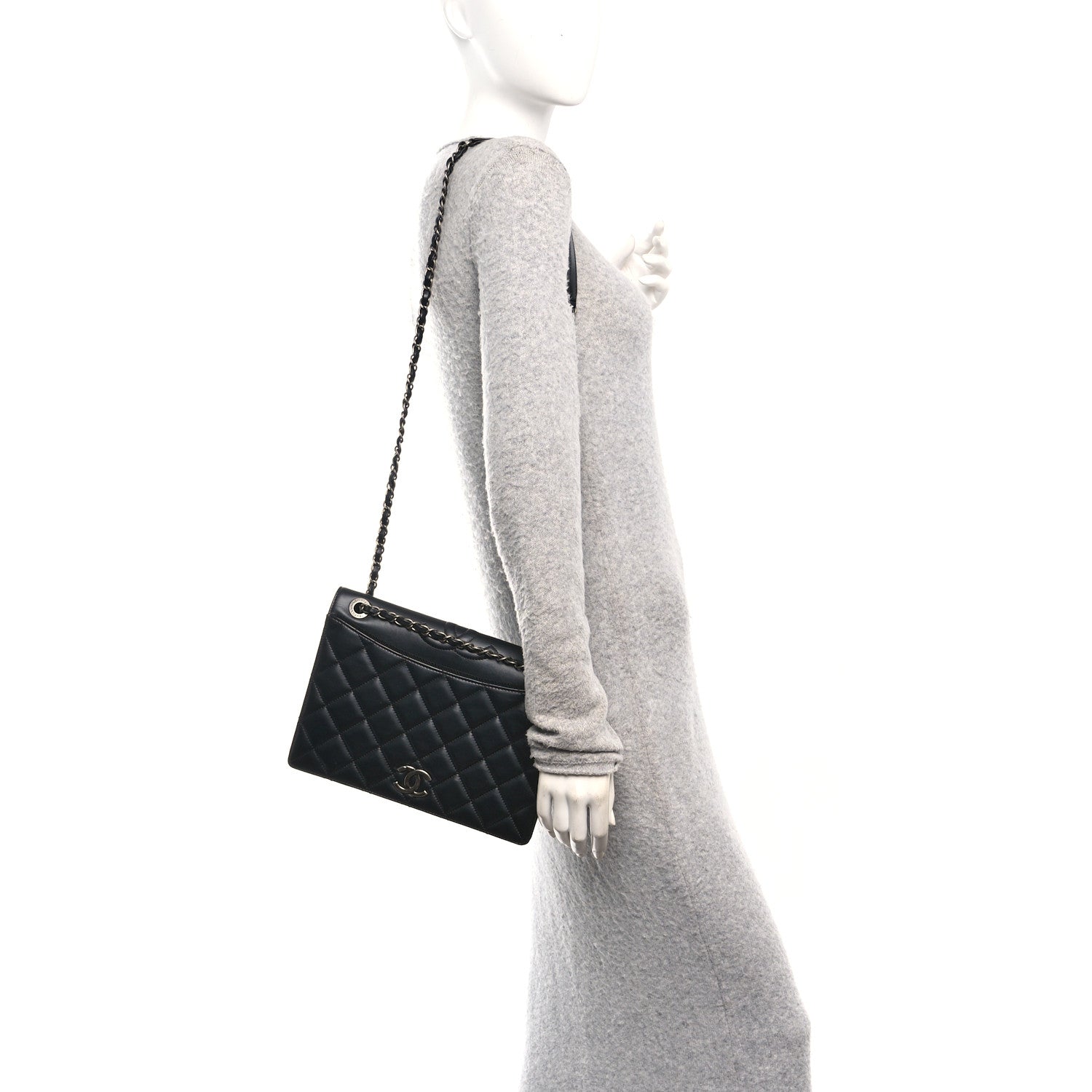Chanel Calfskin Quilted Ballerine Flap Black 2 of 11