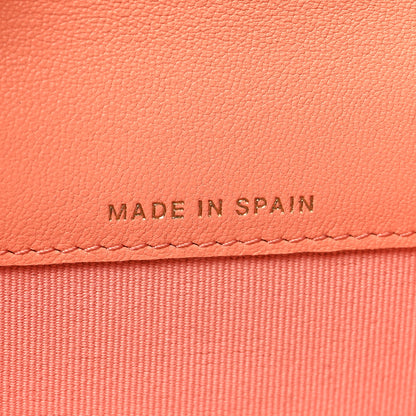 Chanel Lambskin Quilted Chanel 19 Flap Card Holder Light Orange 7 of 9