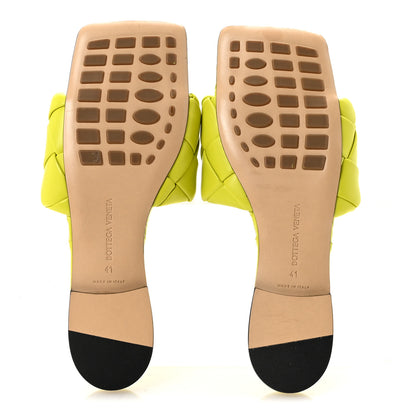 Bottega Veneta Nappa Maxi Intrecciato Lido Flat Sandals 41 Kiwi 6 of 8