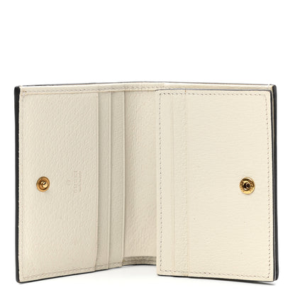 Gucci GG Supreme Monogram Web Queen Margaret Card Case Wallet Beige Mystic White 5 of 7