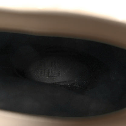 Givenchy Calfskin Alpaca Fur Shark Lock Biker Ankle Boots 41 Ivory 8 of 9