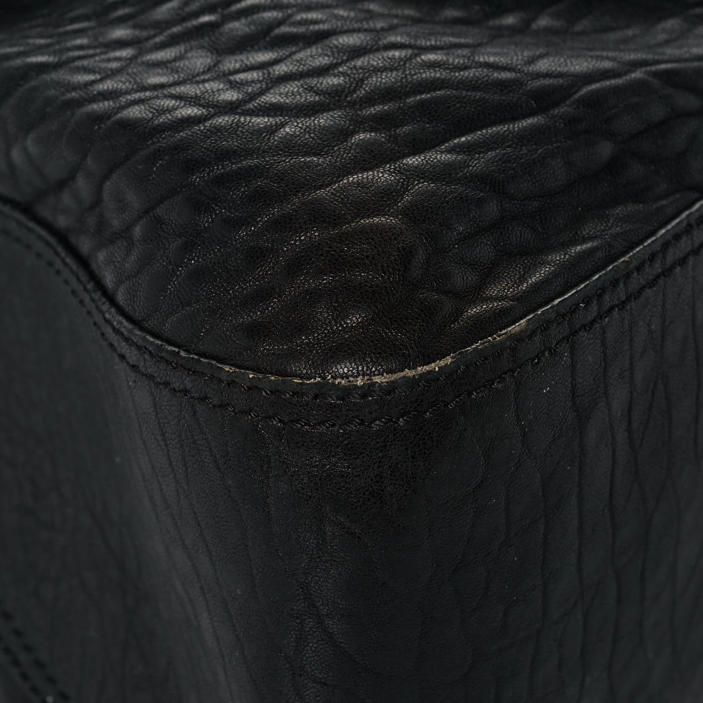 Nappa Patent Large B Bag Black