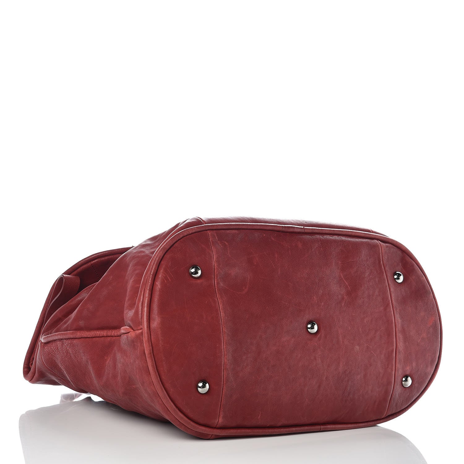 Chanel Calfskin Large Traveling Tote Red 4 of 22