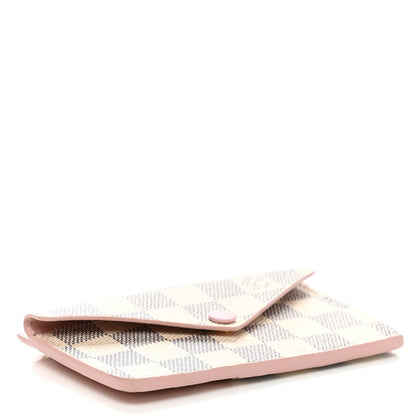 Louis Vuitton Damier Azur Recto Verso Card Holder Rose Ballerine 4 of 8