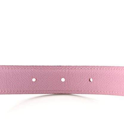 Hermes Swift Epsom 24mm Mini Constance H Belt 80 Rouge Tomate Rose Confetti 4 of 7