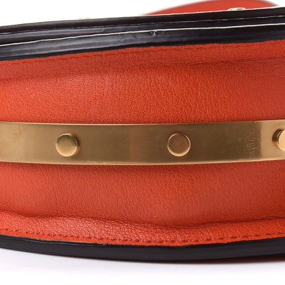 Chloe Calfskin Small Nile Bracelet Minaudiere Bag Sepia Red 11 of 12