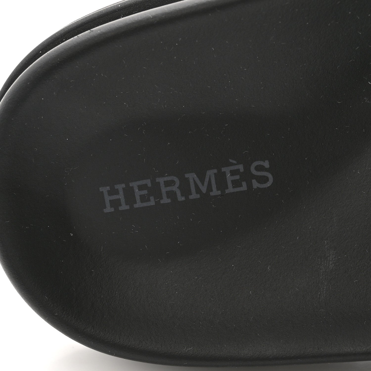 Hermes Calfskin Womens Chypre Sandals 38.5 Black 7 of 10