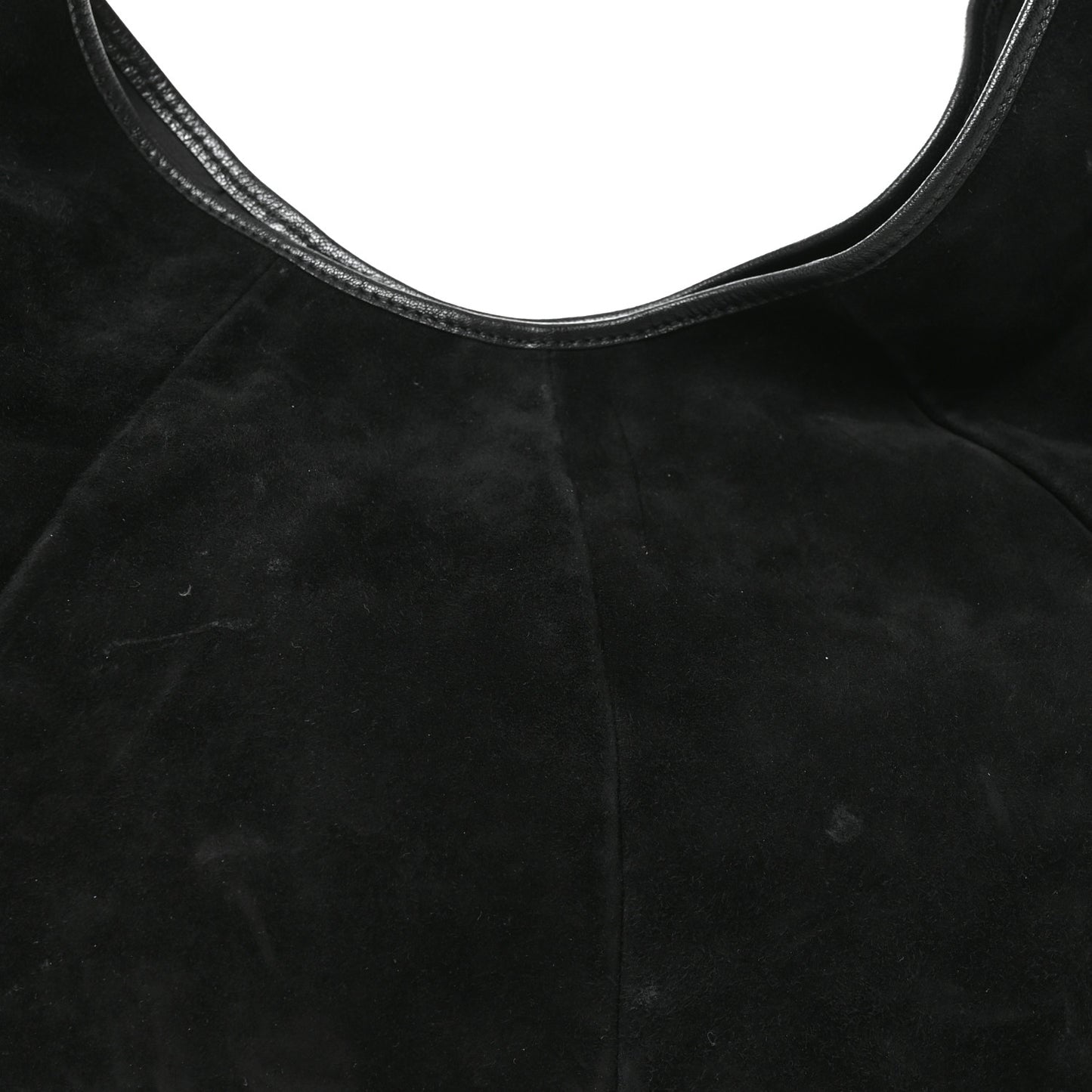 Suede Buffalo Horn Mombasa Hobo Black