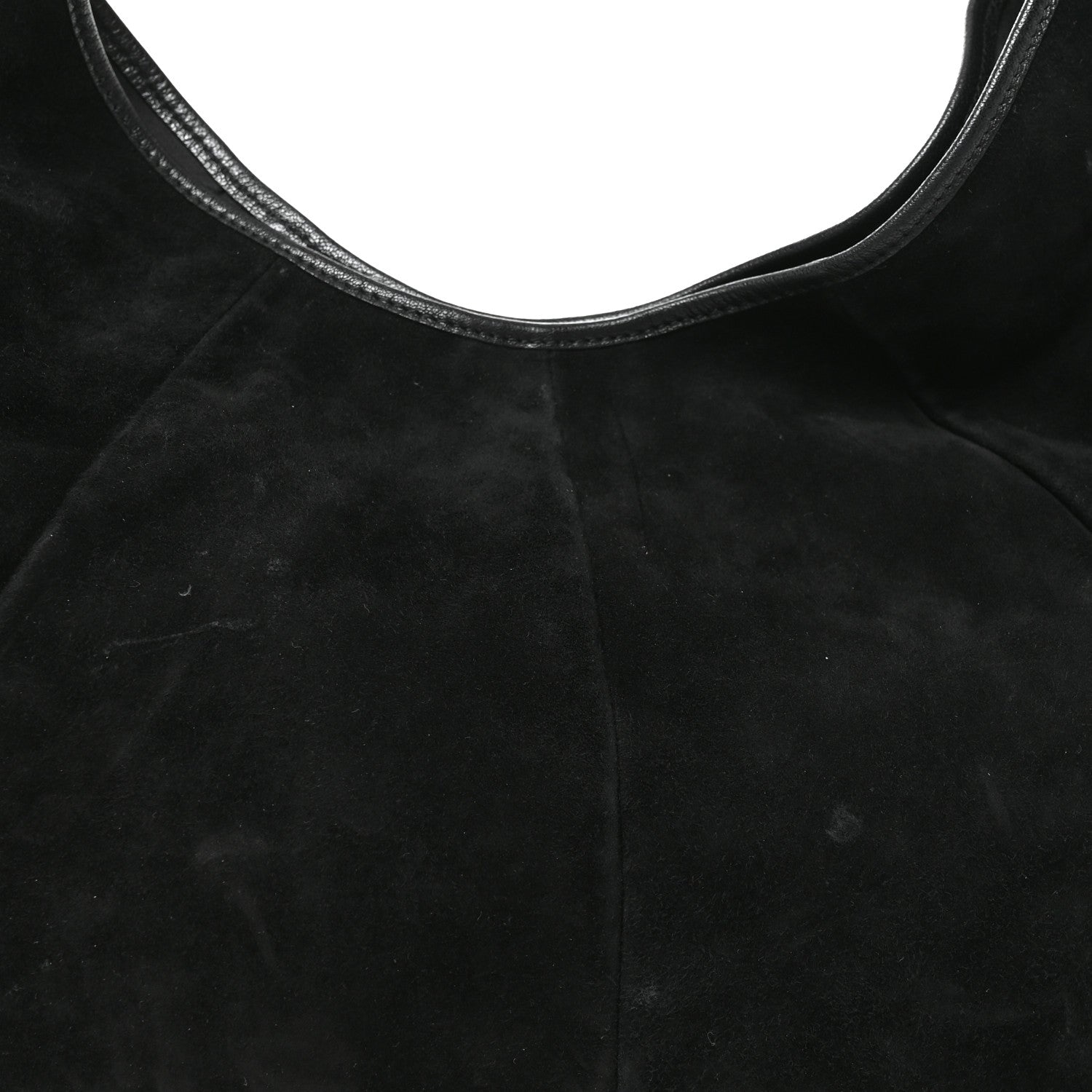 Saint Laurent Suede Buffalo Horn Mombasa Hobo Black 8 of 10