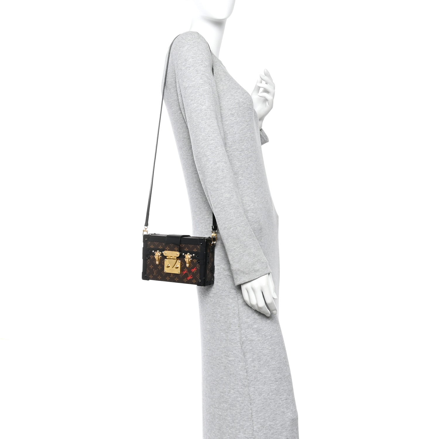 Louis Vuitton Monogram Petite Malle Black 2 of 9