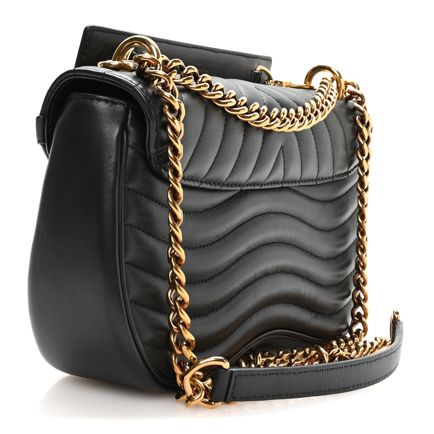 Louis Vuitton Calfskin New Wave Chain PM Black 2 of 9