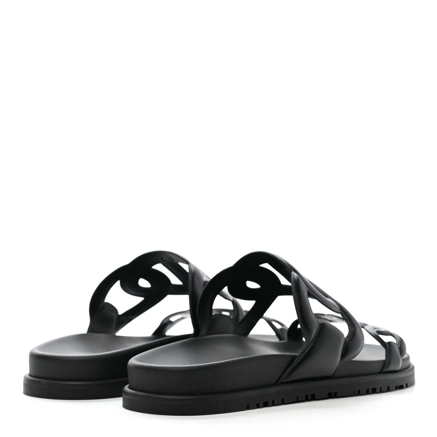 Hermes Nappa Extra Sandals 39 Black 4 of 9