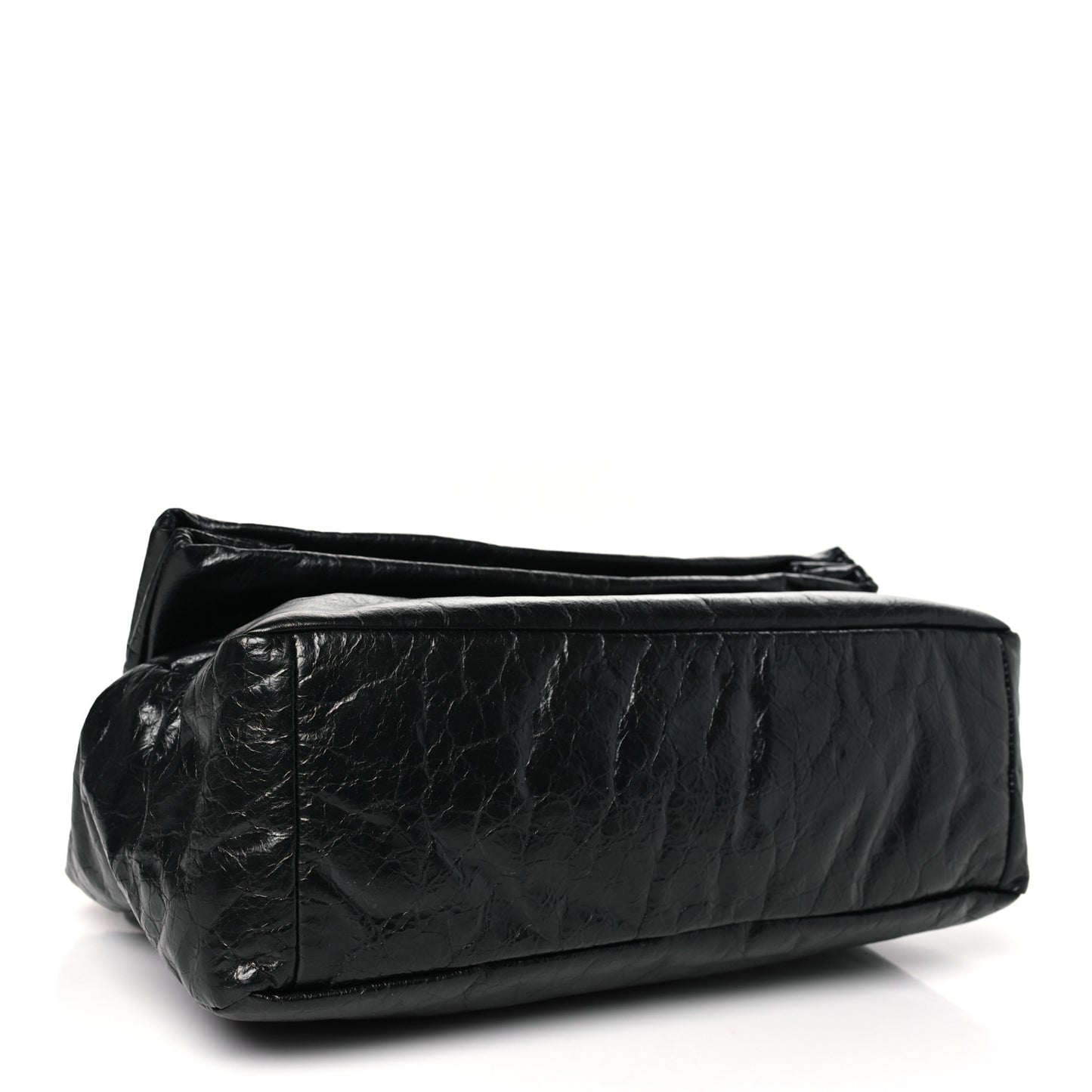 Arena Calfskin Medium Monaco Chain Shoulder Bag Black