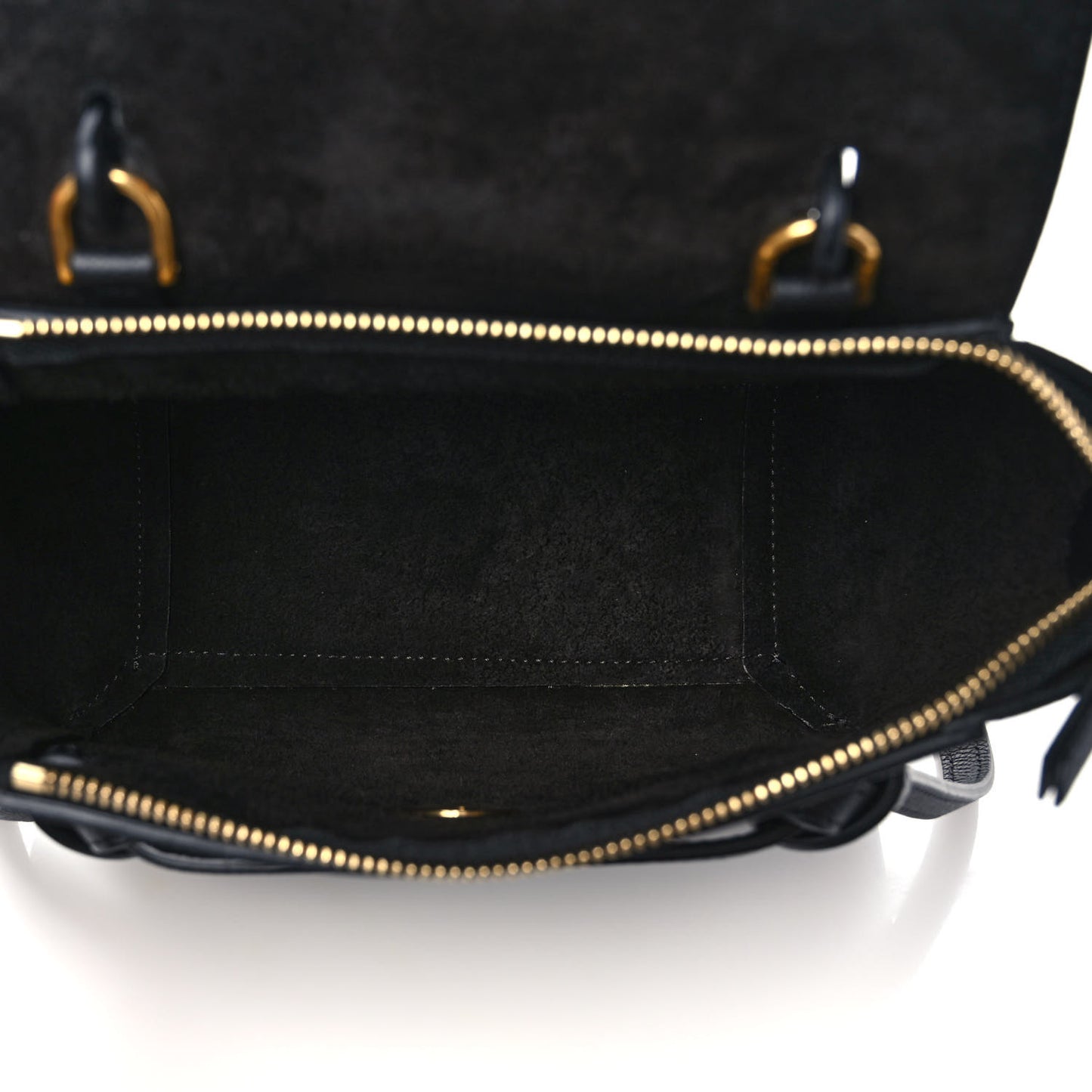 Grained Calfskin Nano Belt Bag Black