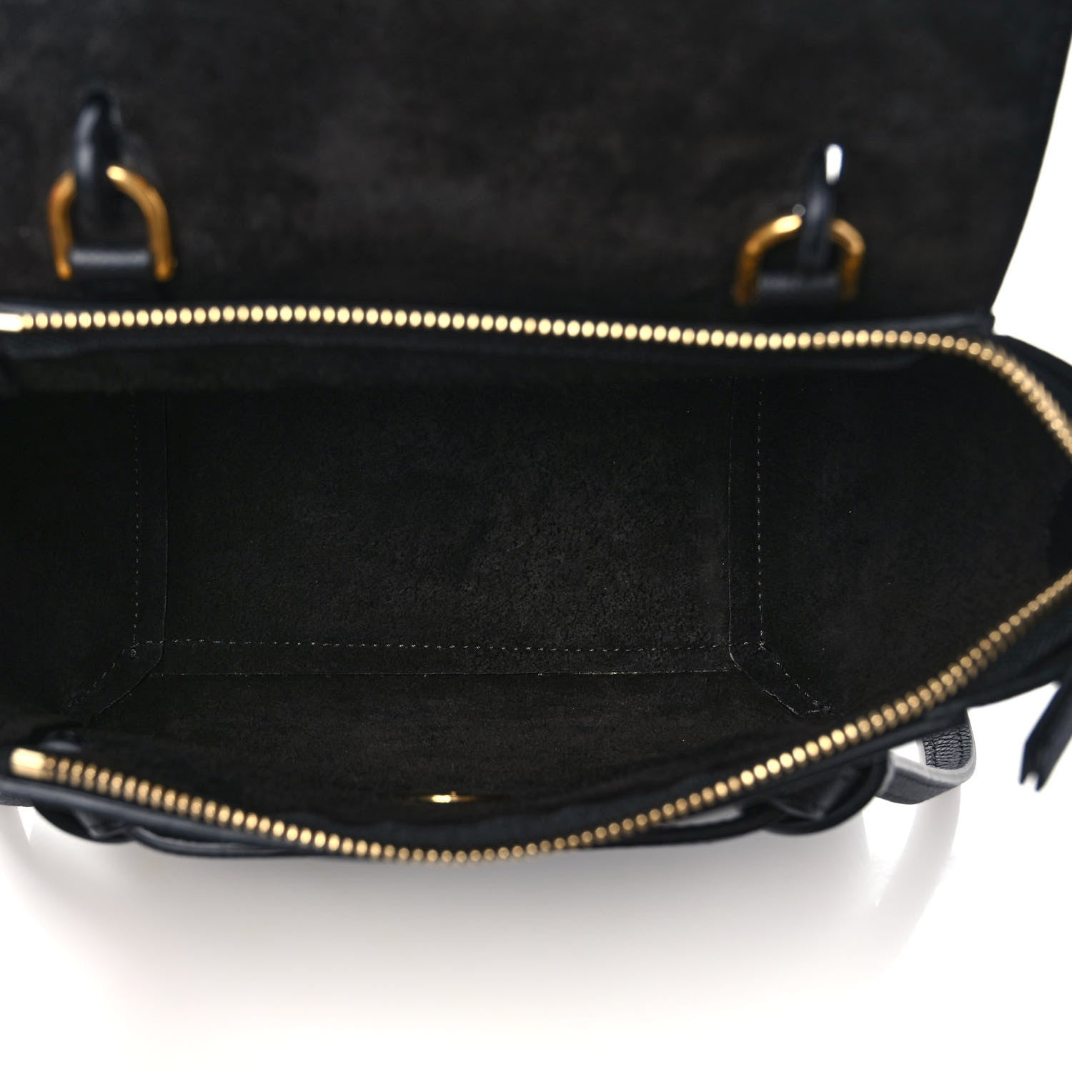 Celine Grained Calfskin Nano Belt Bag Black 5 of 9