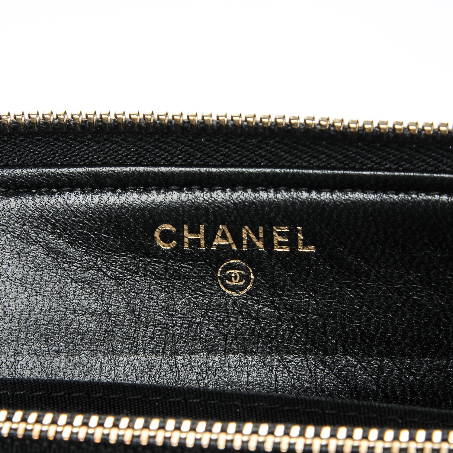 Chanel Lambskin Quilted Small Zipped Boy Pouch Black 6 of 8