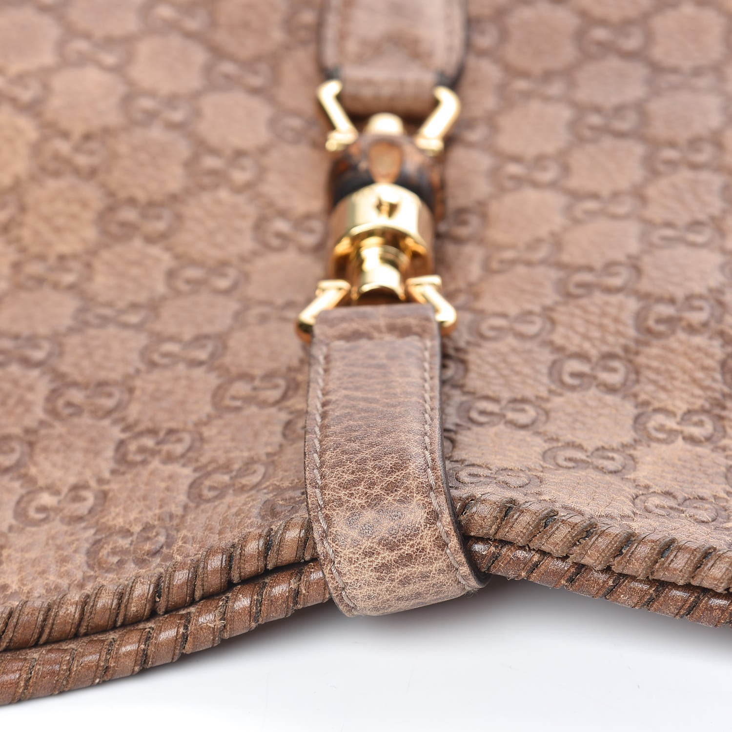 Gucci Guccissima Large New Jackie Hobo Light Brown 8 of 11