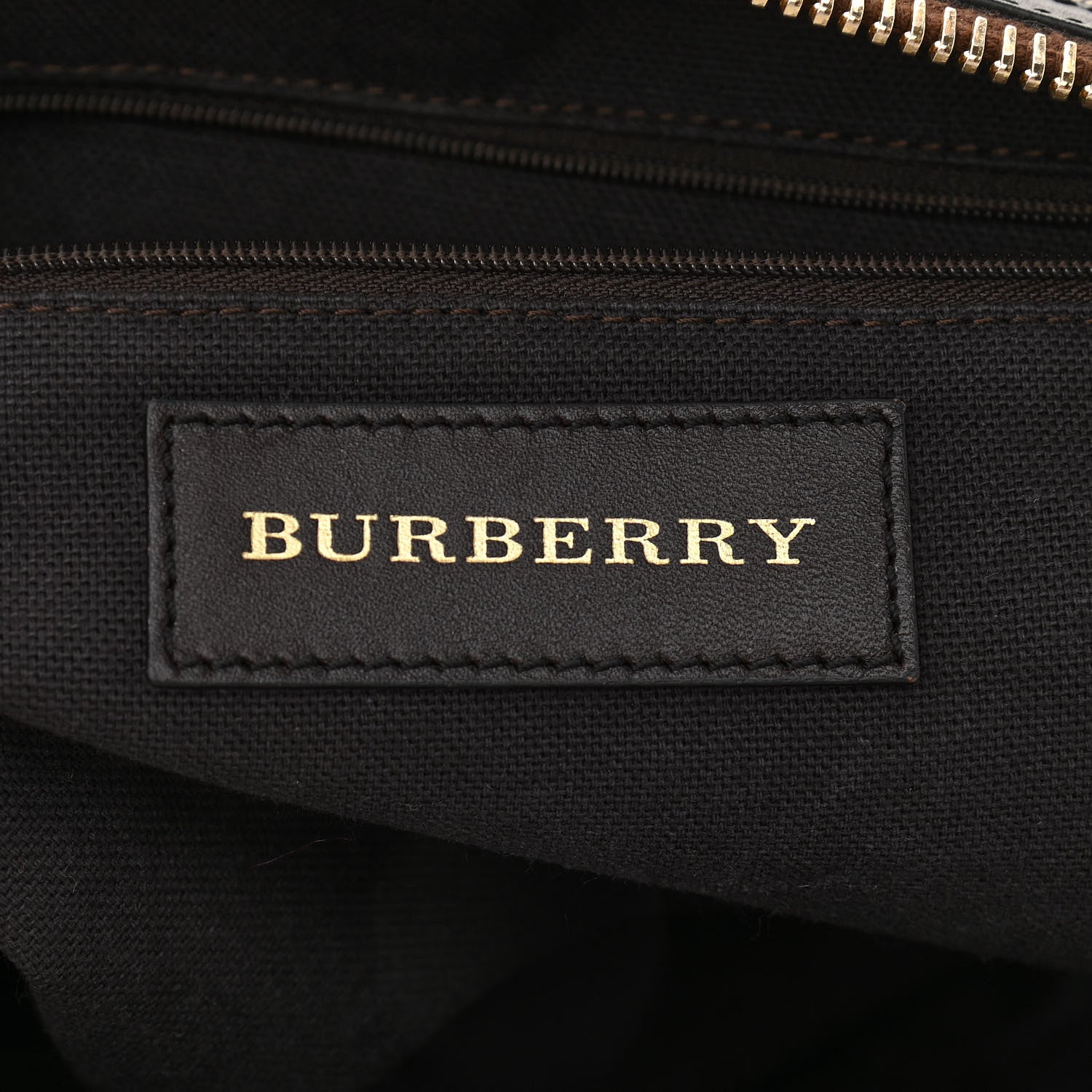 Burberry Haymarket Check Small Gladstone Chocolate 6 of 9