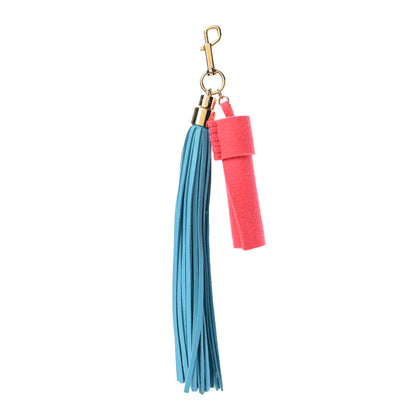 Louis Vuitton Calfskin Rainbow Bag Charm Tassel Blue 1 of 3