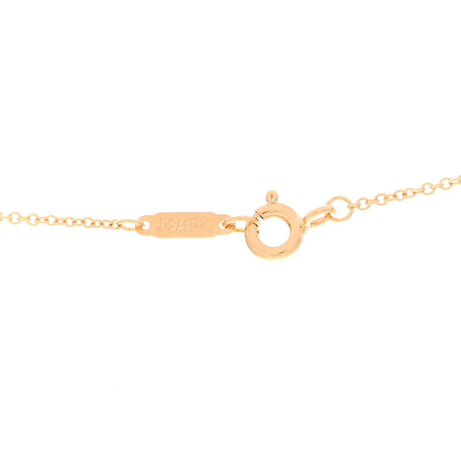 Tiffany 18K Yellow Gold Mini Bow Pendant Necklace 5 of 6