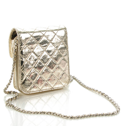 Chanel Metallic Calfskin Mini Flap Gold 3 of 8