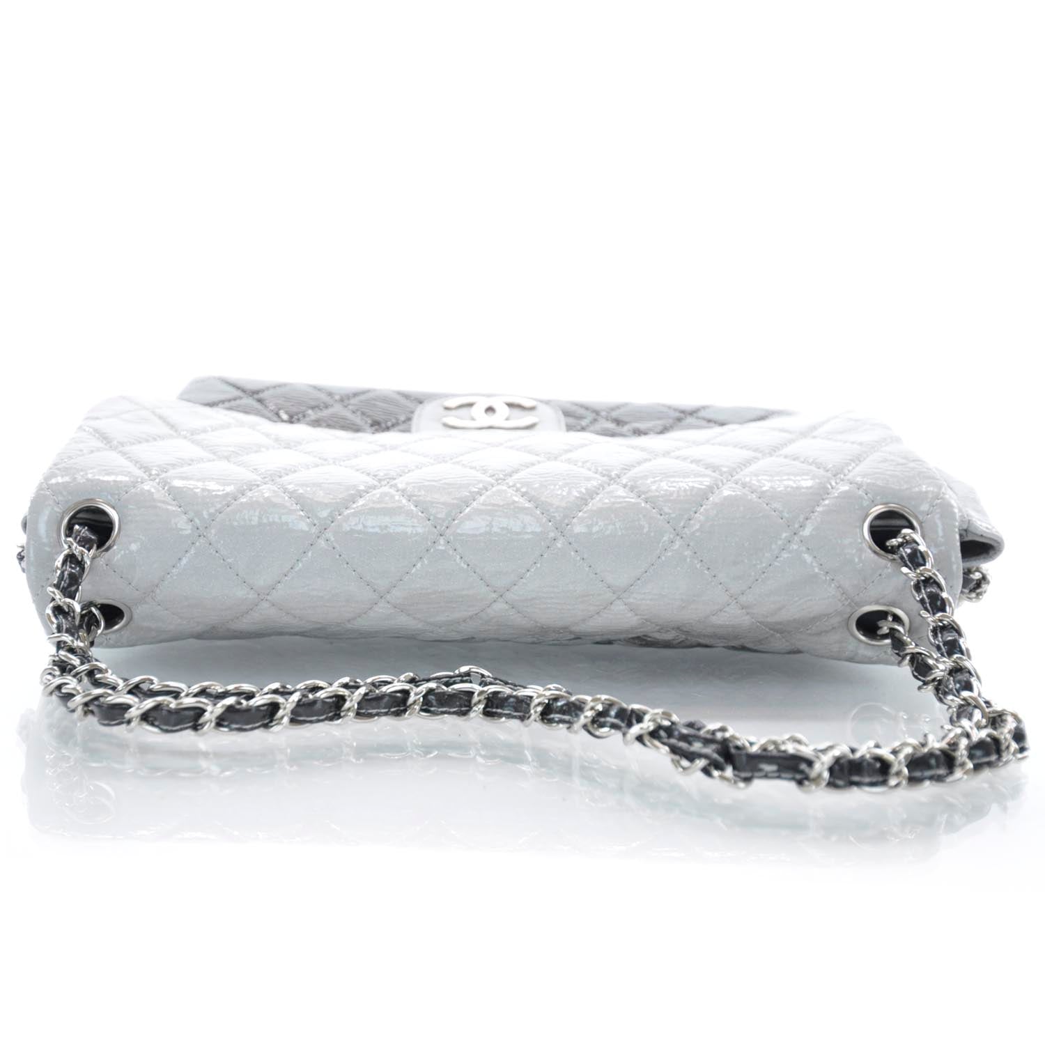 Chanel Vinyl Quilted Melrose Degrade Jumbo Flap 5 of 9