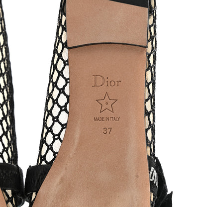 Christian Dior Resille Ribbon Miss J'Adior Ballet Flat 37 Black 6 of 7